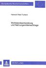 Wohlstandsentwicklung Und Nahrungsmittelnachfrage: Grundlagen Und Empirische Untersuchung Am Beispiel Der Nachfrage Nach Nahrungsmitteln Und Fleisch i (Europaeische Hochschulschriften / European University Studie #1540) By Heinrich P. Furitsch Cover Image