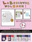 Laberintos sencillos (Laberintos - Volumen 1): (25 fichas imprimibles con laberintos a todo color para niños de preescolar/infantil) Cover Image