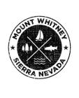 Mount Whitney Sierra Nevada: Notebook For Camping Hiking Fishing and Skiing Fans. 7.5 x 9.25 Inch Soft Cover Notepad With 120 Pages Of College Rule By Delsee Notebooks Cover Image