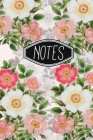 Notes: Pink Flowers Dot Grid Notebook 6