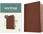 NLT Super Giant Print Bible, Filament-Enabled Edition (Genuine Leather, Brown, Indexed, Red Letter) By Tyndale (Created by) Cover Image
