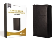 Rvr60 Santa Biblia, Letra Grande, Tamaño Compacto, Leathersoft, Negro, Edición Letra Roja Con Cierre Cover Image