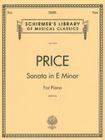 Sonata in E Minor: Schirmer Library of Classics Volume 2023 Nfmc 2024-2028 Selection Piano Solo (Schirmer's Library of Musical Classics #2023) Cover Image