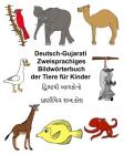 Deutsch-Gujarati Zweisprachiges Bildwörterbuch der Tiere für Kinder Cover Image
