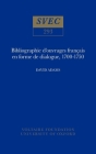 Bibliographie d'ouvrages français en forme de dialogue, 1700-1750 (Oxford University Studies in the Enlightenment) Cover Image