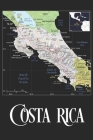 Costa Rica: Map of Costa Rica Notebook Cover Image