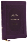 KJV Bible, Giant Print Thinline Bible, Vintage Series, Leathersoft, Purple, Red Letter, Comfort Print: King James Version: King James Version By Thomas Nelson Cover Image
