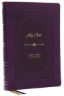 KJV Holy Bible: Giant Print Thinline Bible, Purple Leathersoft, Red Letter, Comfort Print: King James Version (Vintage Series) Cover Image