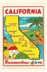 Vintage Journal Map of California By Found Image Press (Producer) Cover Image