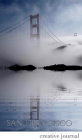 San Francisco stunning golden gate bridge reflections Blank white page Creative Journal Cover Image