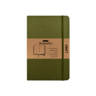 Moustachine Classic Linen Pocket Military Green Blank Hardcover By Moustachine (Designed by) Cover Image