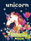 Unicorn Coloring Book: For Girls 100 coloring pages, 8.5 x 11 inches By Zone365 Creative Journals Cover Image
