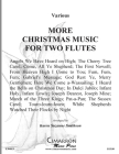 More Christmas Music for Two Flutes Cover Image