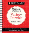 Brain Games - Merriam-Webster's Variety Puzzles Large Print: Anagrams, Crosswords, Cryptograms, Word Searches, and More! By Publications International Ltd, Brain Games Cover Image