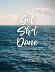 Get Sh*t Done: Dotted Bullet/Dot Grid Notebook - Vintage Sea Dream, 7.44 x 9.69 Cover Image