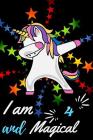 I Am 4 and Magical: Beautiful Happy Birthday Dabbing Unicorn Gift Notebook for 4 Year Old Kids By Violet World Press Cover Image