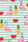 Address Book: For Contacts, Addresses, Phone, Email, Note, Emergency Contacts, Alphabetical Index With Pineapple Watermelon Flamingo Cover Image