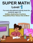 Super Math Level 1 By Vida Monjezi, Mohammed Davoudian Cover Image