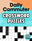 Daily Commuter Crossword puzzles: Large Print Easy to Medium Crossword Book for Adults By Omamova Publishing Cover Image