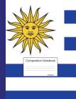 Uruguay Composition Notebook: Graph Paper Book to write in for school, take notes, for kids, students, teachers, homeschool, Uruguayan Flag Cover Cover Image