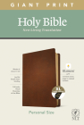 NLT Personal Size Giant Print Bible, Filament Enabled Edition (Red Letter, Genuine Leather, Brown, Indexed) Cover Image