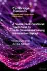 A Flexible Multi-Functional Touch Panel for Multi-Dimensional Sensing in Interactive Displays By Shuo Gao, Arokia Nathan Cover Image