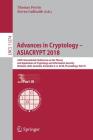 Advances in Cryptology - Asiacrypt 2018: 24th International Conference on the Theory and Application of Cryptology and Information Security, Brisbane, By Thomas Peyrin (Editor), Steven Galbraith (Editor) Cover Image