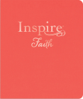 Inspire Faith Bible Large Print Nlt, Filament-Enabled Edition (Hardcover Cloth, Coral Linen): The Bible for Coloring & Creative Journaling By Tyndale (Created by) Cover Image
