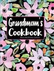 Grandmom's Cookbook Black Wildflower Edition By Pickled Pepper Press Cover Image