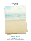 Pastel Beach Stationery Paper: Aesthetic Letter Writing Paper for Home, Office, Letterhead Design, 25 Sheets Cover Image