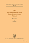 Drei Reichenauer Denkmäler der altalemannischen Frühzeit (Altdeutsche Textbibliothek #57) By Ursula Daab (Editor) Cover Image