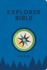 KJV Explorer Bible for Kids, Royal Blue LeatherTouch: Placing God’s Word in the Middle of God’s World By Holman Bible Publishers Cover Image