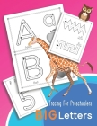 Tracing For Preschoolers BIG Letters: Letters and numbers tracing, Alphabet learning for pre-schoolers Ages 3-5. By Ester Howland Cover Image