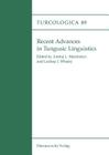 Recent Advances in Tungusic Linguistics By Lindsay J. Whaley (Editor), Andrej L. Malchukov (Editor) Cover Image