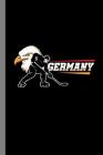 Germany: German Ice Hockey Gift For Players (6x9) Dot Grid Notebook To Write In By John Peterson Cover Image
