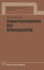Expertensystem Für Bilanzpolitik By Elmar Spranger Cover Image