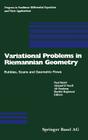 Variational Problems in Riemannian Geometry: Bubbles, Scans and Geometric Flows (Progress in Nonlinear Differential Equations and Their Appli #59) Cover Image
