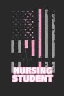 Nursing Student Flag Notebook: Pink Flag Nursing Notebook with Caduceus By Midwest Merchandise Cover Image