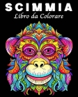 Scimmia Libro da Colorare: 30 Disegni di Scimmie Unici per la Gestione dello Stress Cover Image