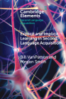 Explicit and Implicit Learning in Second Language Acquisition By Bill VanPatten, Megan Smith Cover Image