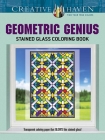 Creative Haven Geometric Genius Stained Glass Coloring Book Cover Image