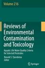 Aquatic Life Water Quality Criteria for Selected Pesticides (Reviews of Environmental Contamination and Toxicology #216) Cover Image