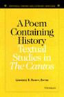 A Poem Containing History: Textual Studies in The Cantos (Editorial Theory And Literary Criticism) By Lawrence S. Rainey (Editor) Cover Image