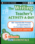 The Writing Teacher's Activity-A-Day: 180 Reproducible Prompts and Quick-Writes for the Secondary Classroom (Jb-Ed: 5 Minute Fundamentals #3) By Mary Ellen Ledbetter Cover Image