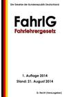 Fahrlehrergesetz - FahrlG Cover Image