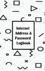 Internet Address & Password Logbook: Geometry On Gray, Extra Size (5.5 x 8.5) inches, 110 pages Cover Image