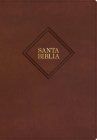 RVR 1960 Biblia letra supergigante edición 2023, marrón piel fabricada con índice: Tabulación defectuosa Cover Image