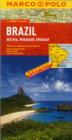 Brazil, Bolivia, Paraguay, Uruguay Marco Polo Map (Marco Polo Maps) By Marco Polo Travel Publishing Cover Image