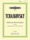 Sérénade Mélancolique Op. 26 (Edition for Violin and Piano): For Violin and Orchestra (Edition Peters) By Pyotr Ilyich Tchaikovsky (Composer), Carl Hermann (Composer) Cover Image