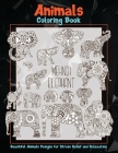 Animals - Coloring Book - Beautiful Animals Designs for Stress Relief and Relaxation By Rose Tate Cover Image